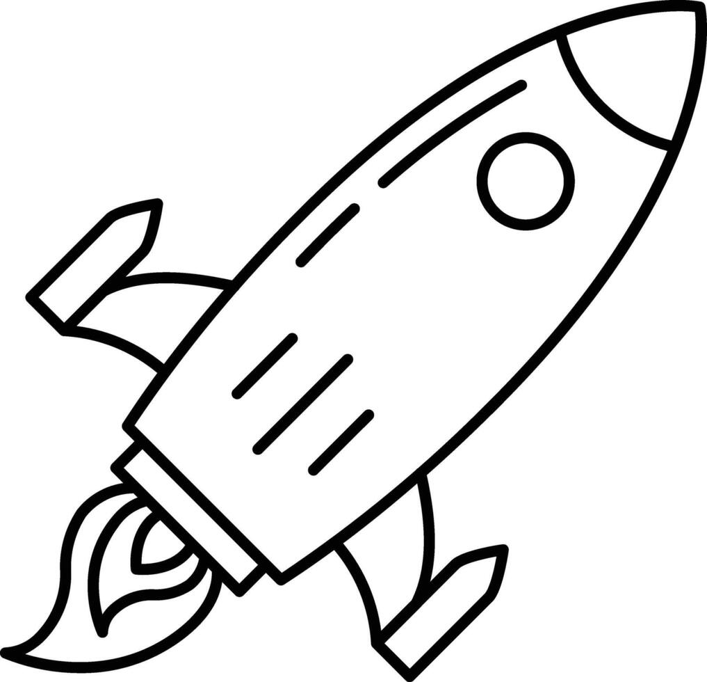 rocket illustration design vector