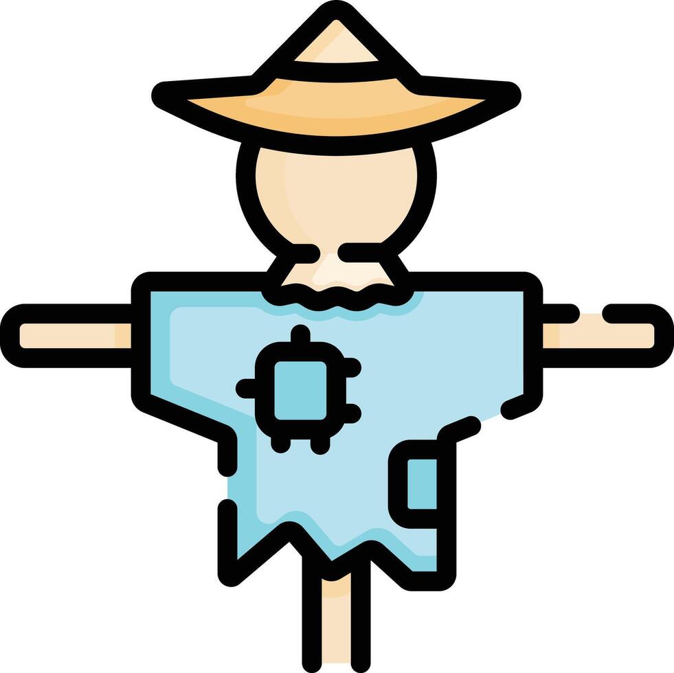 scarecrow illustration design vector