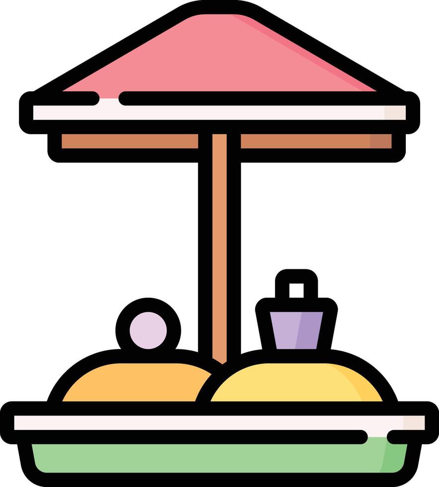 sandbox illustration design vector