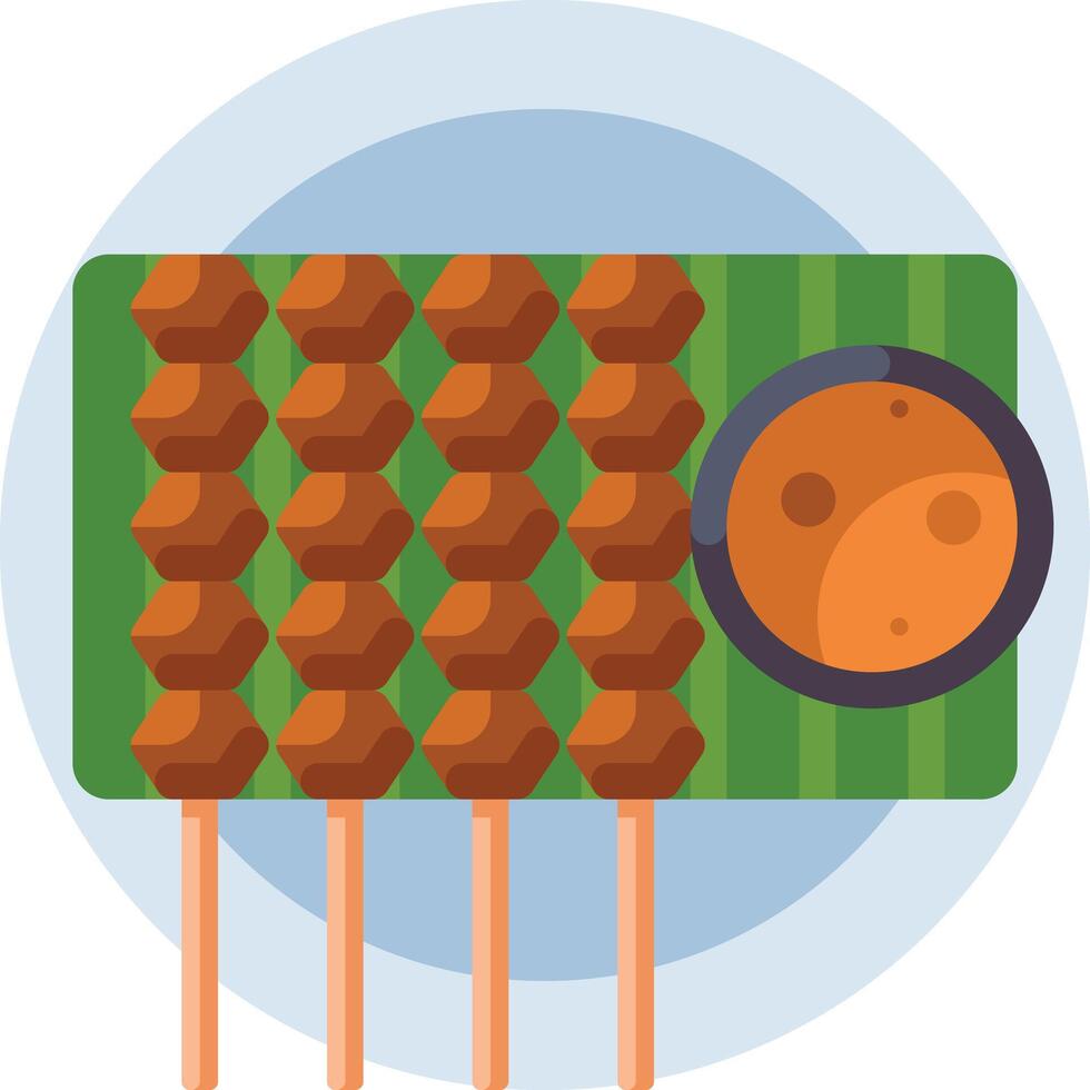 satay illustration design vector