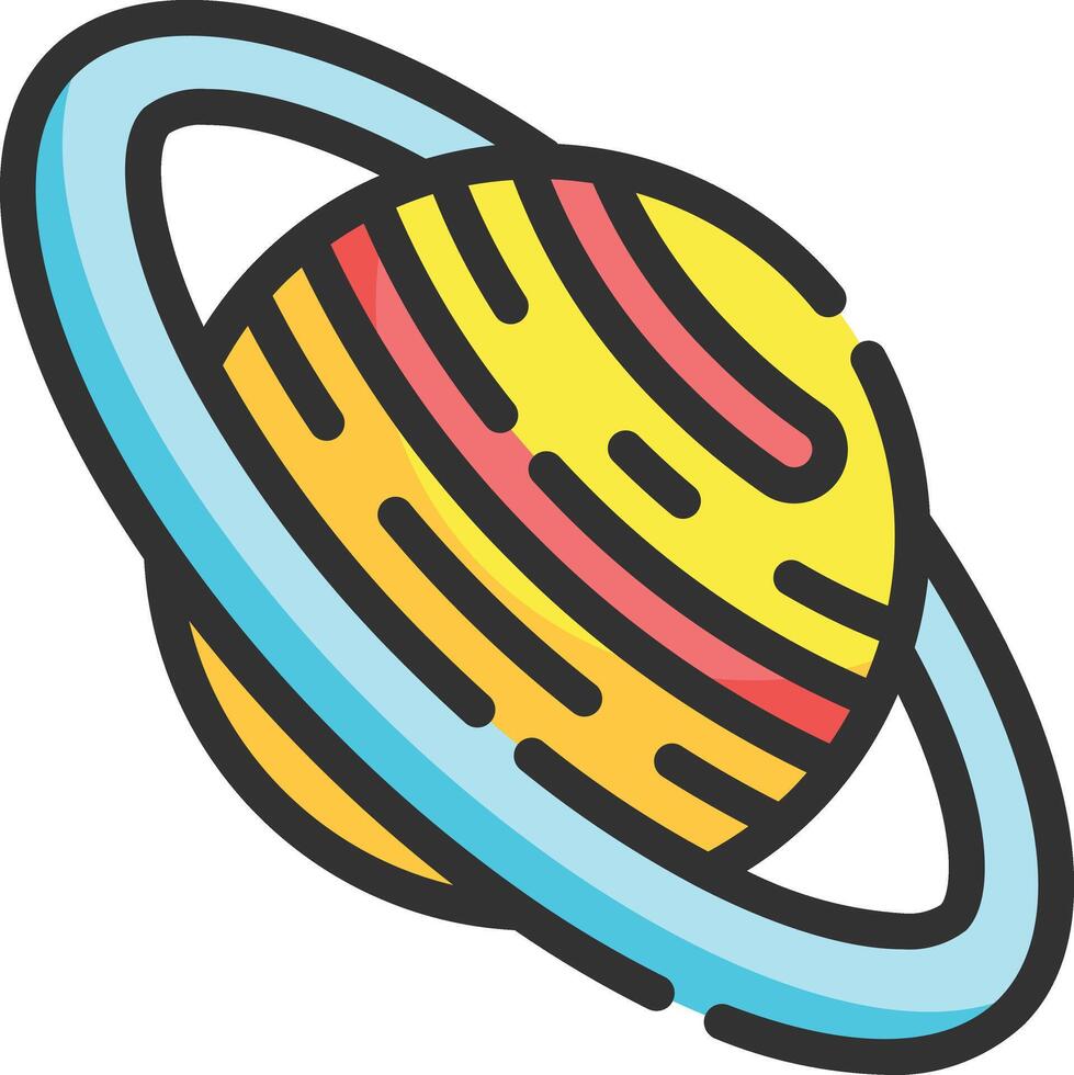 saturn illustration design vector