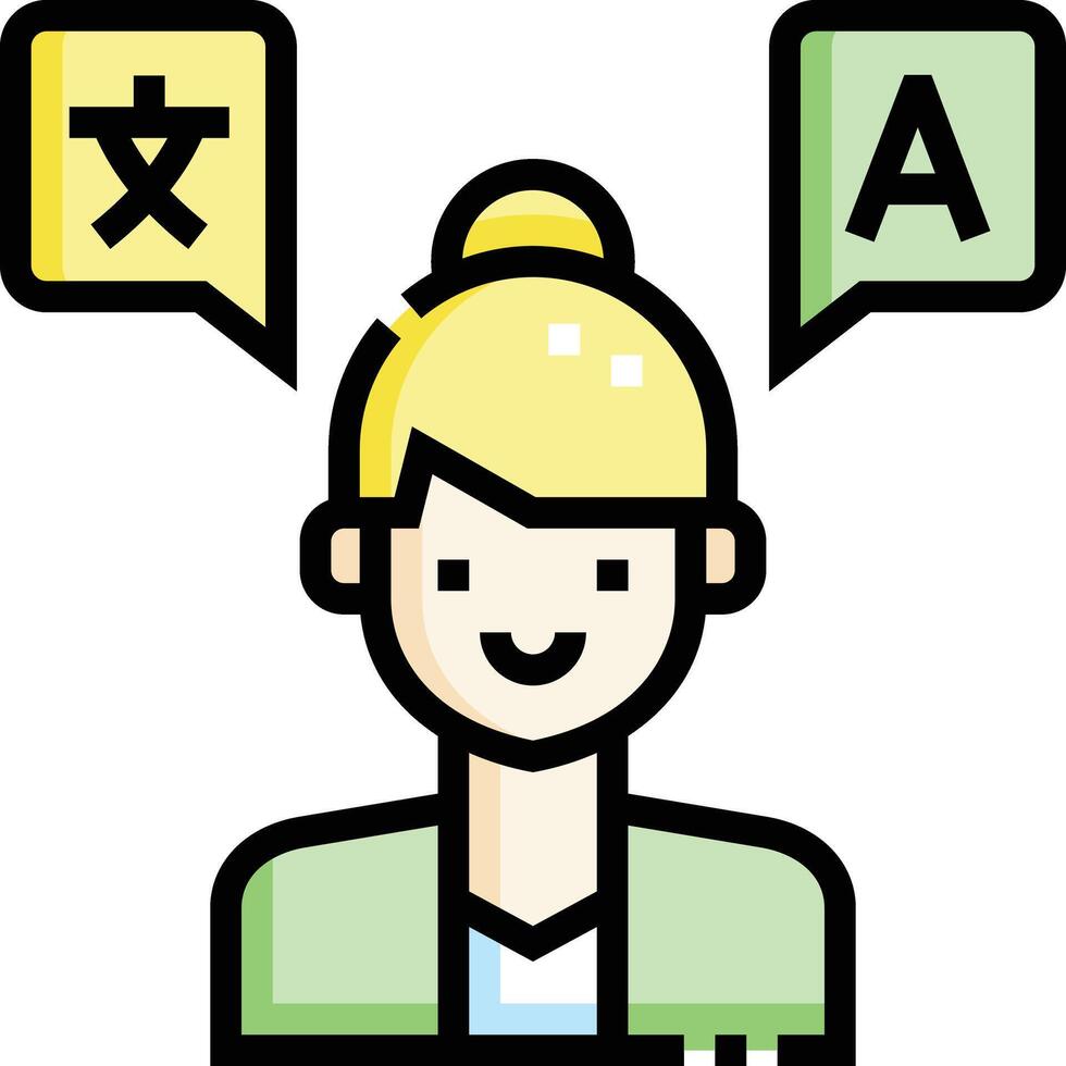 translator illustration design vector