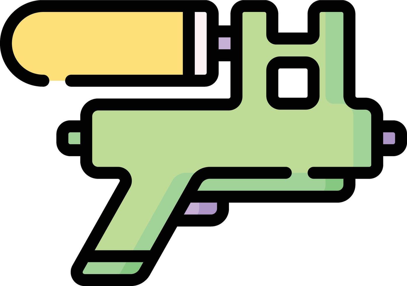water gun illustration design vector