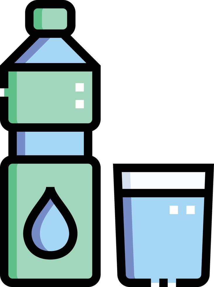 water bottle illustration design vector