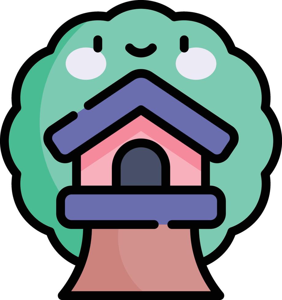 tree house illustration design vector