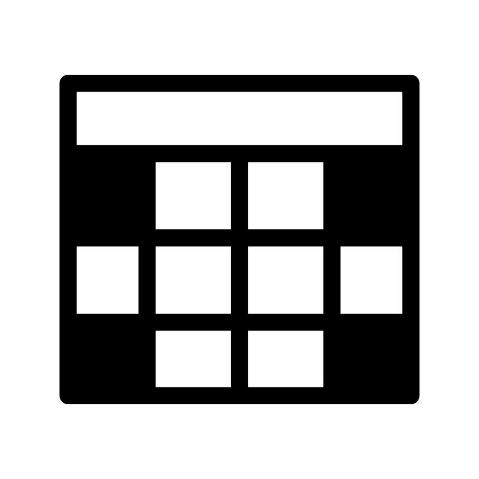 Calendar Icon Symbol Design Illustration vector