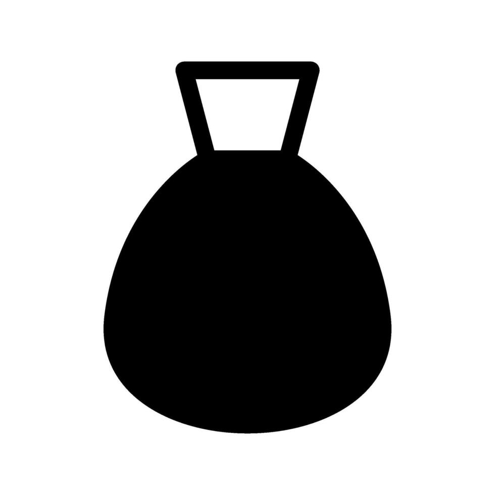Trash Bag Icon Symbol Design Illustration vector
