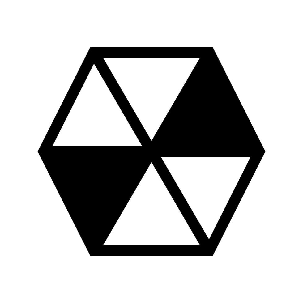 Hexagon Icon Symbol Design Illustration vector