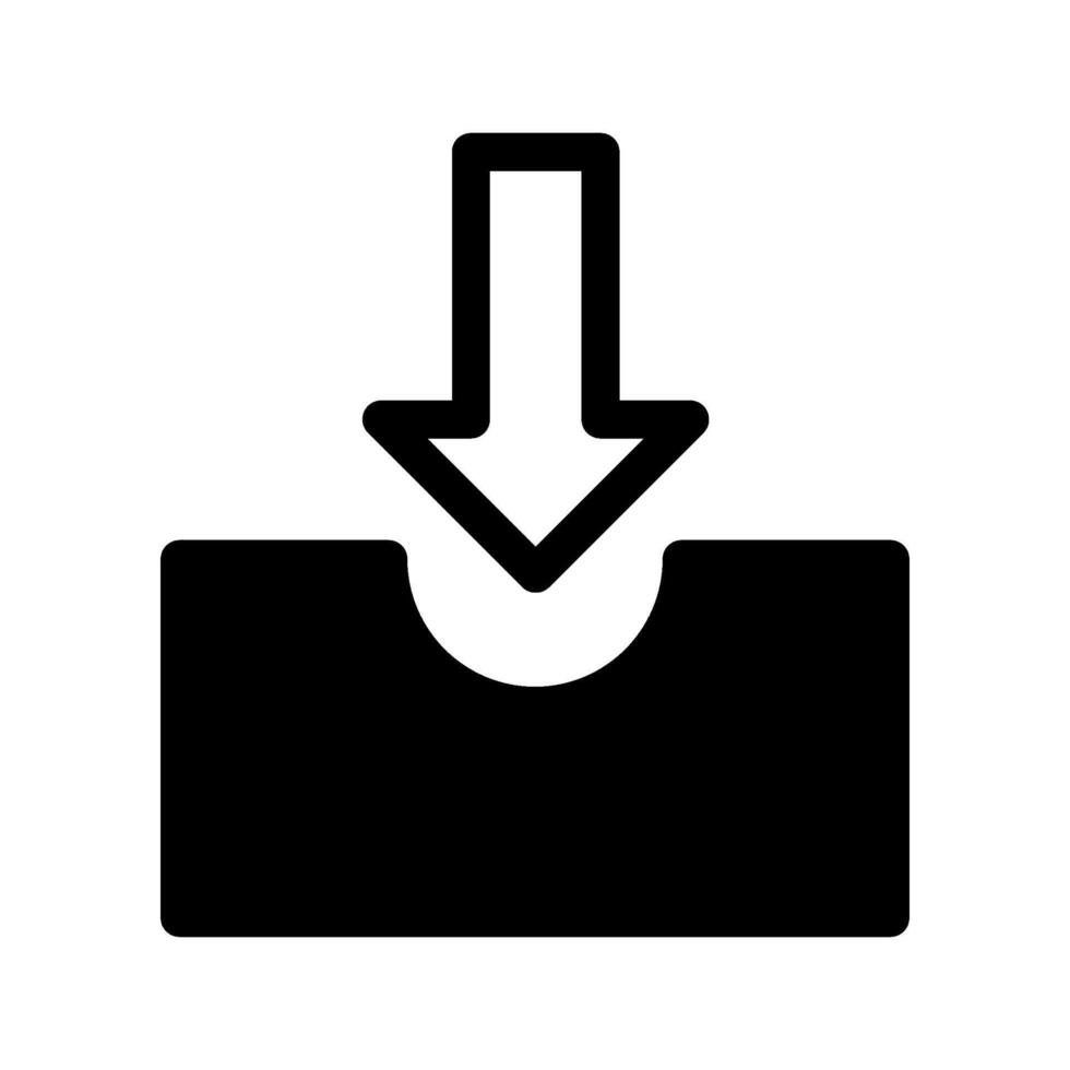 Inbox Icon Symbol Design Illustration vector