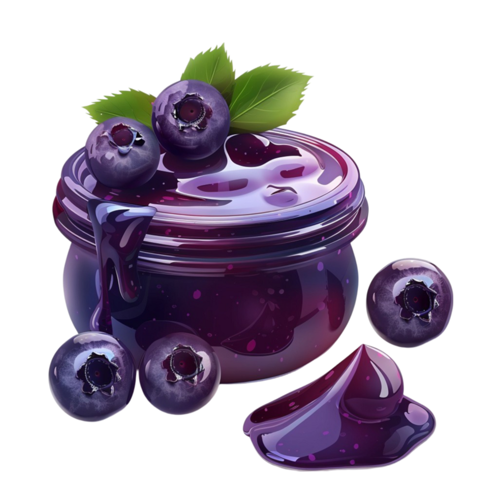 Acai isolated on transparent background Generated-AI png