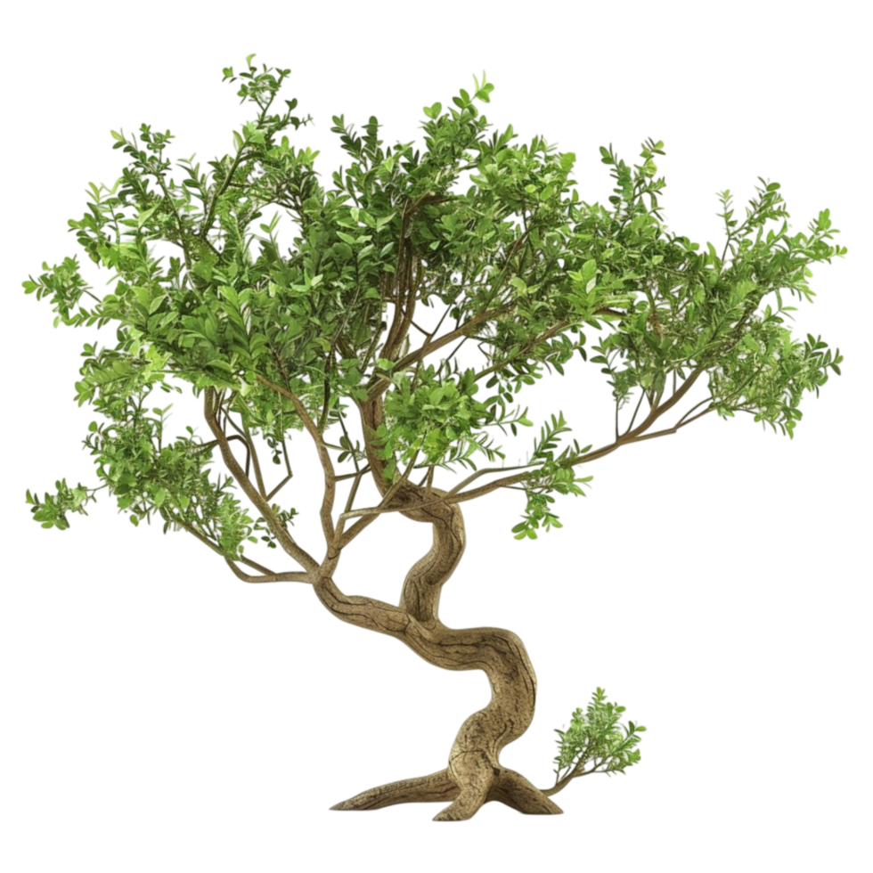 Fancy shaped decorative tree Generated-AI png