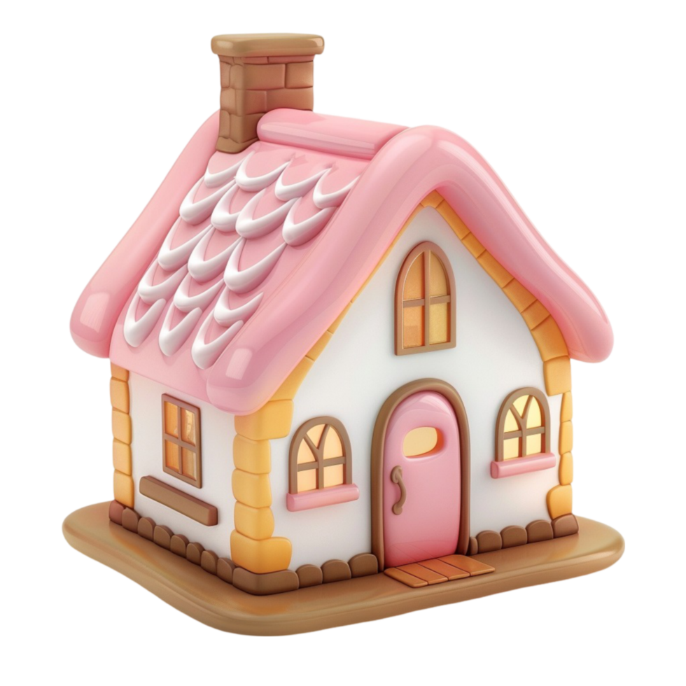 Home isolated on transparent background Generative-AI png
