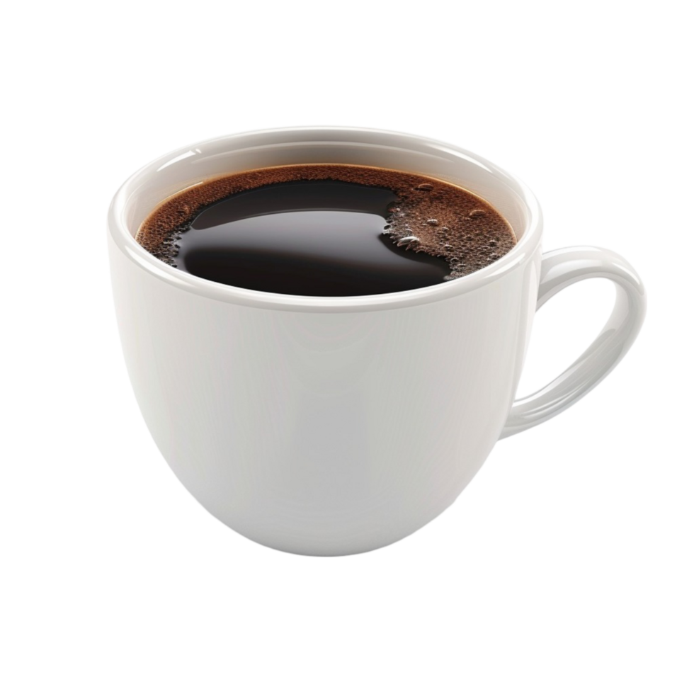 White Cup Mug Realistic Ceramic Or Plastic Cup Isolated On Transparent Background Generative-AI png