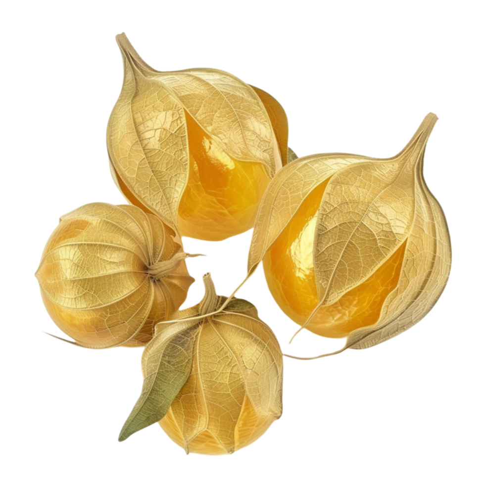 Cape gooseberry on transparent Background Generative-AI png