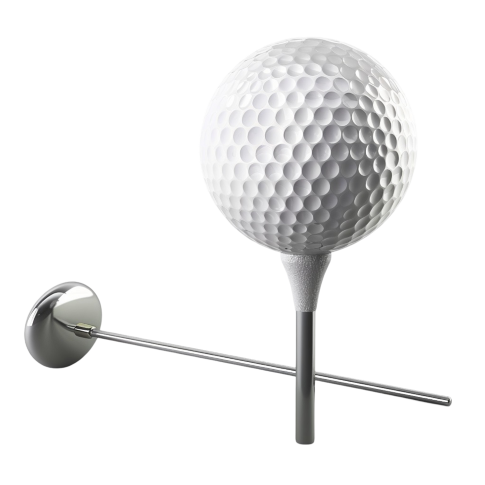 Golf Ball and Tee Generative-AI png
