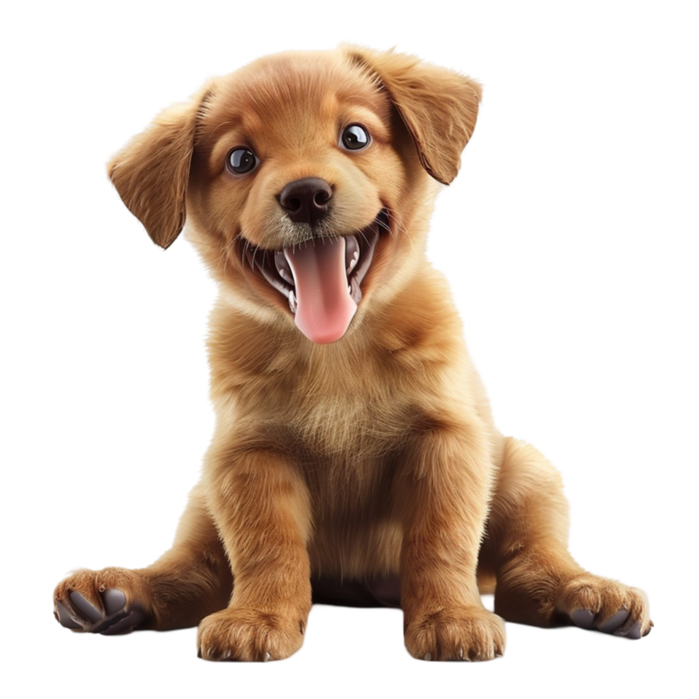 uma cachorro com uma colarinho em Está face em transparente fundo generative-ai png