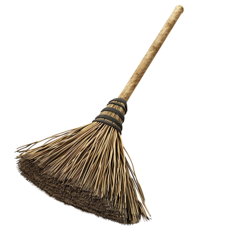 So beautiful Broomstick isolated on transparent background Generative-AI png