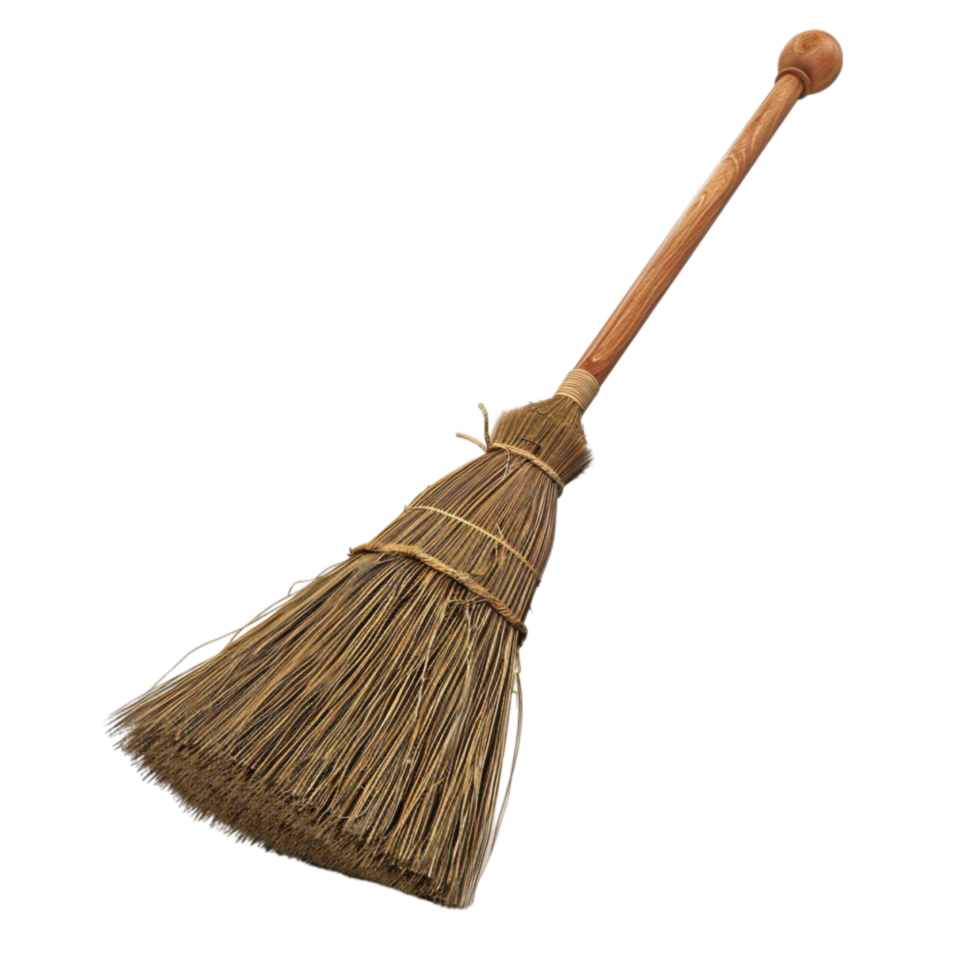 Broomstick isolated on transparent Background Generative-AI png