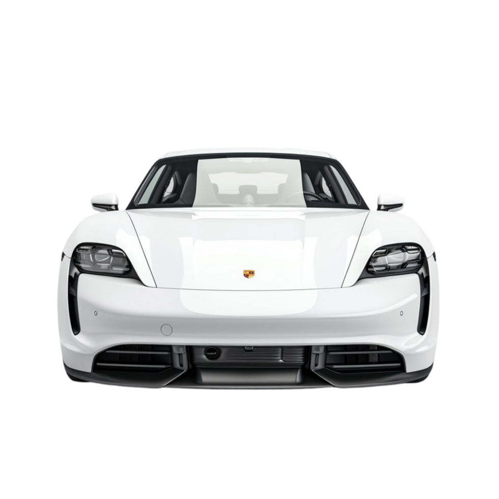 White realistic SUV on transparent background 3d rendering Generative-AI png