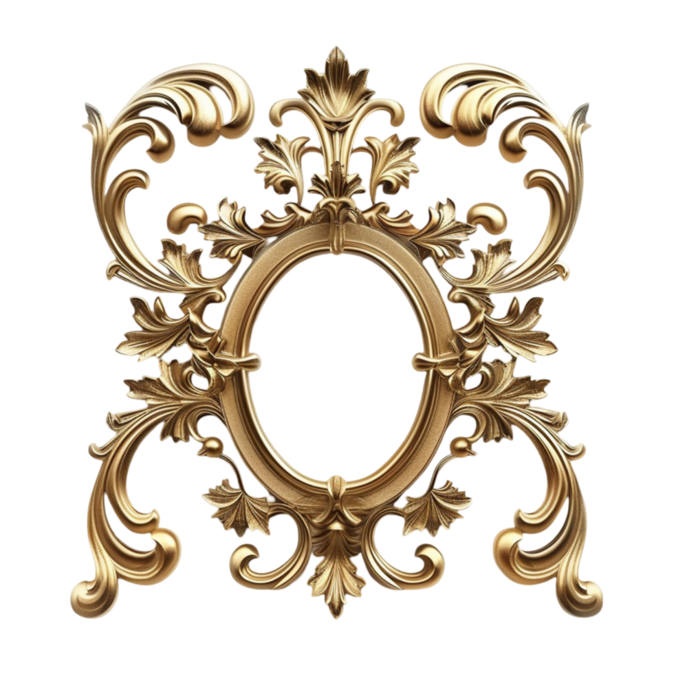 Mirror isolated on transparent background Generative-AI png