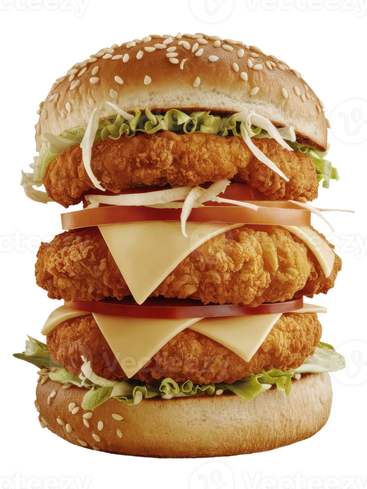 A Close-Up of a Classic Burger png