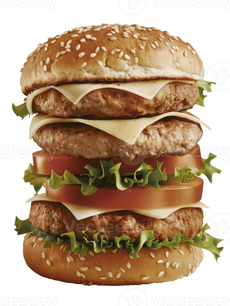 A Close-Up of a Classic Burger png