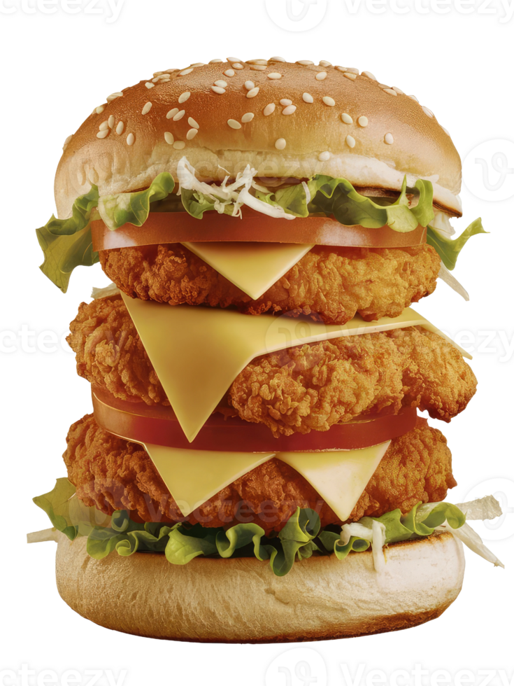 A Close-Up of a Classic Burger png