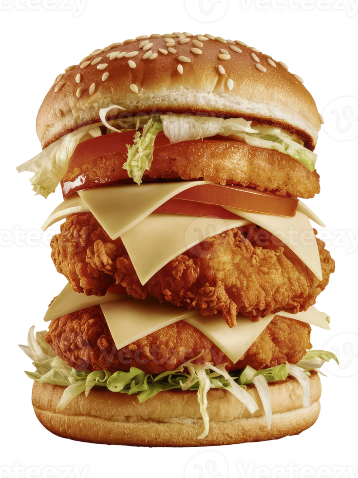 A Close-Up of a Classic Burger png