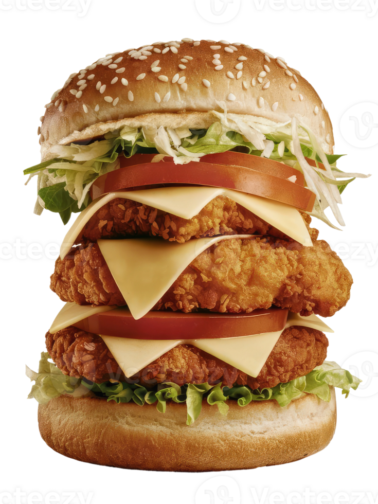 A Close-Up of a Classic Burger png