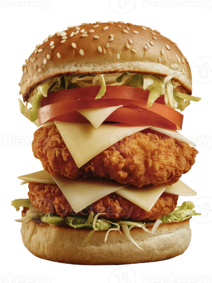 A Close-Up of a Classic Burger png