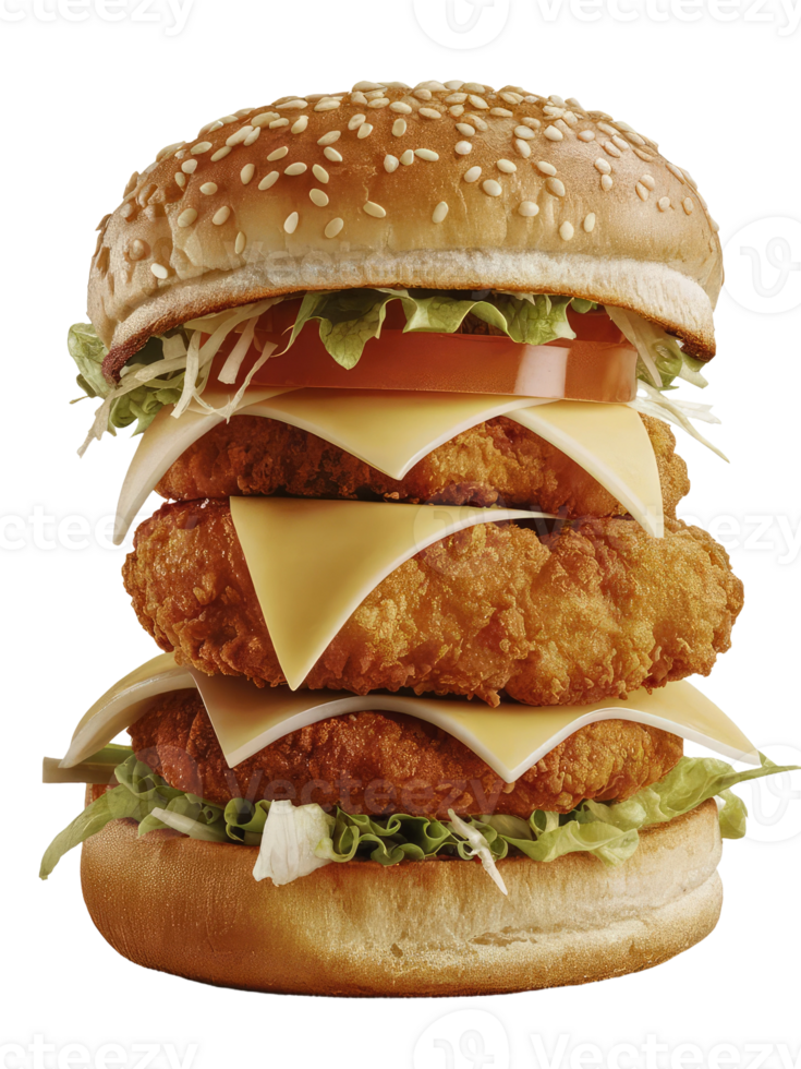 A Close-Up of a Classic Burger png