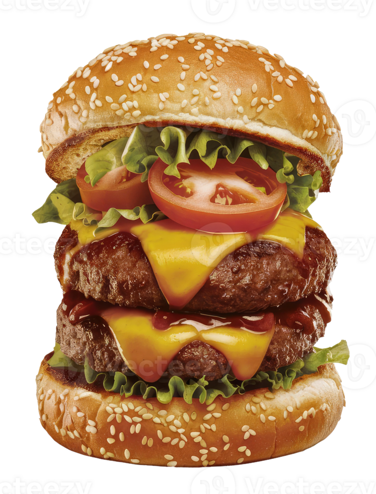 A Close-Up of a Classic Burger png