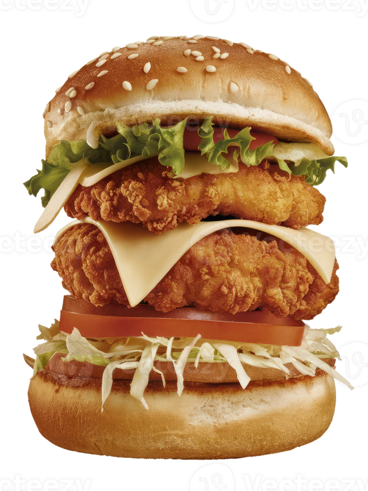 A Close-Up of a Classic Burger png