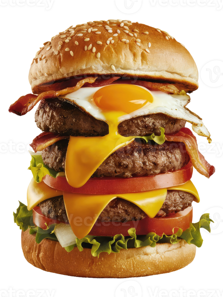 A Close-Up of a Classic Burger png