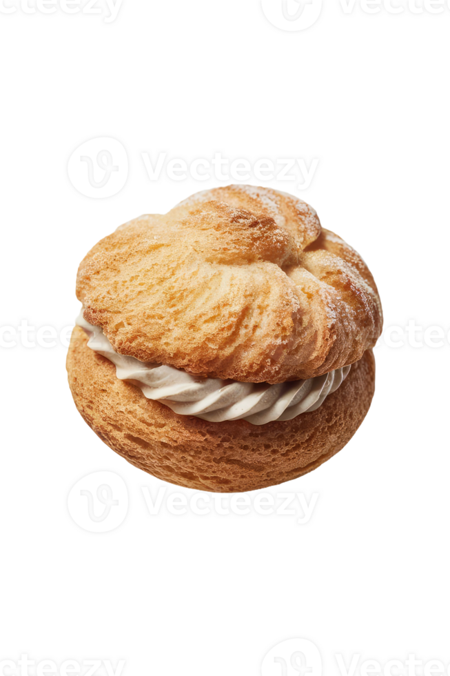 Close-up of a cream puff png