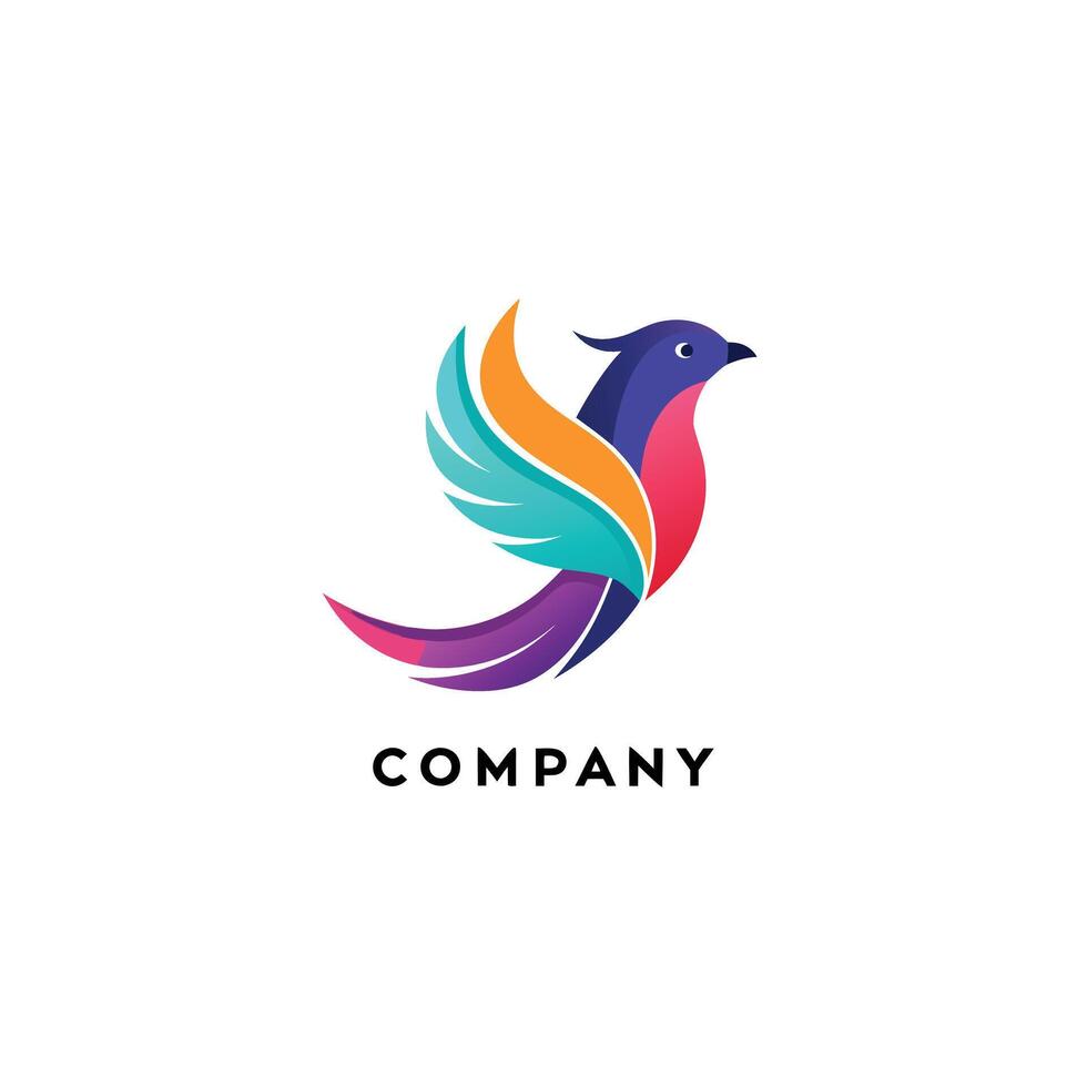 Quill pen logo template vector