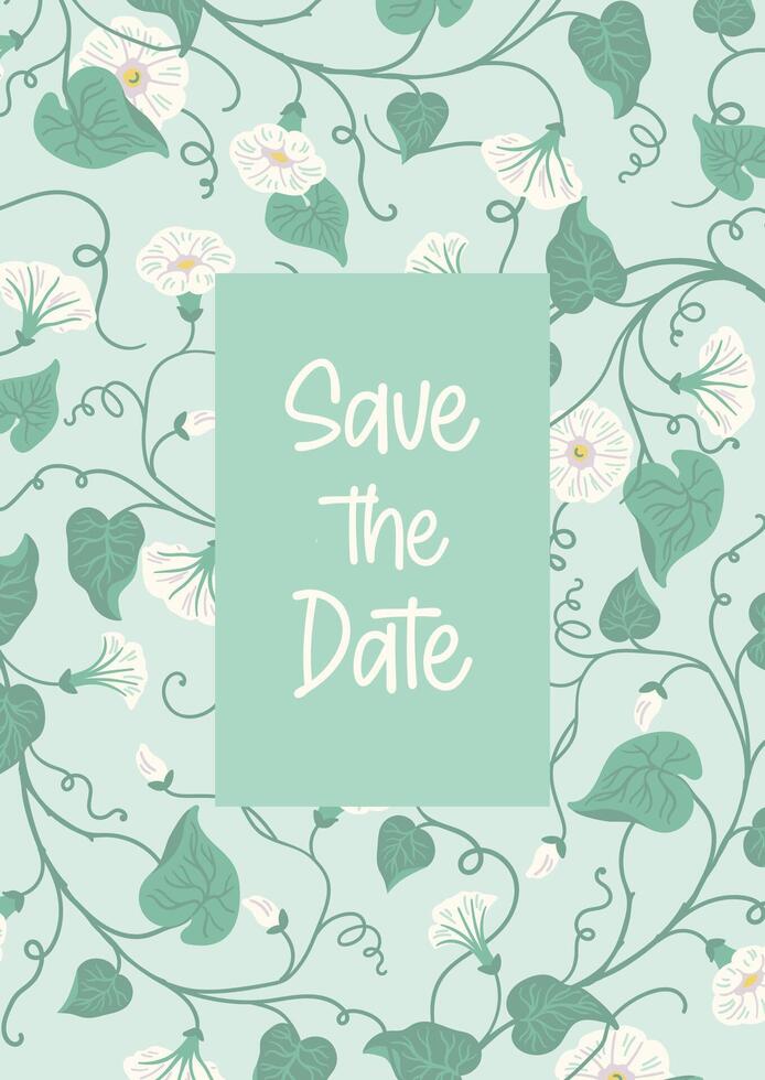 Save the date. card for wedding concept and other uses vector