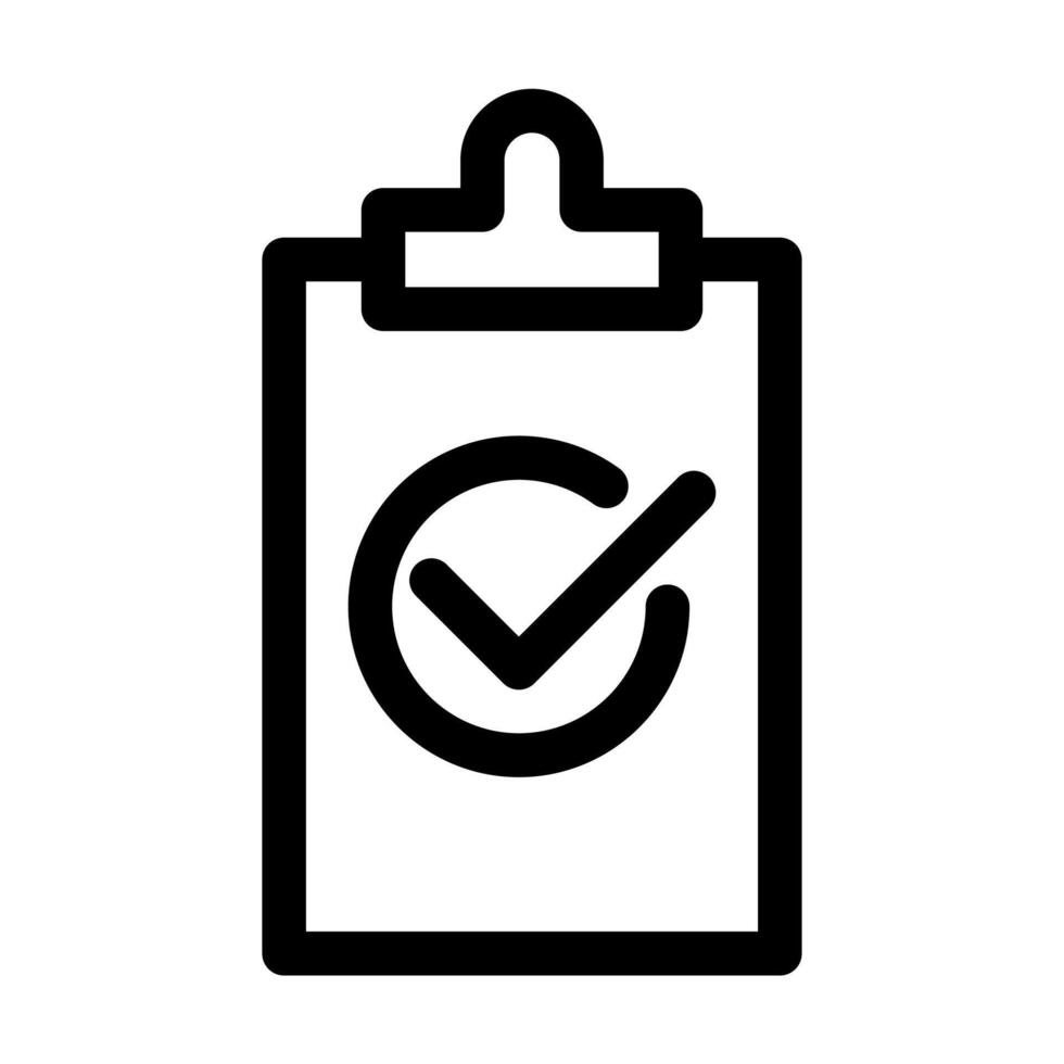 checklist icon, sign, symbol in line style. illustration vector