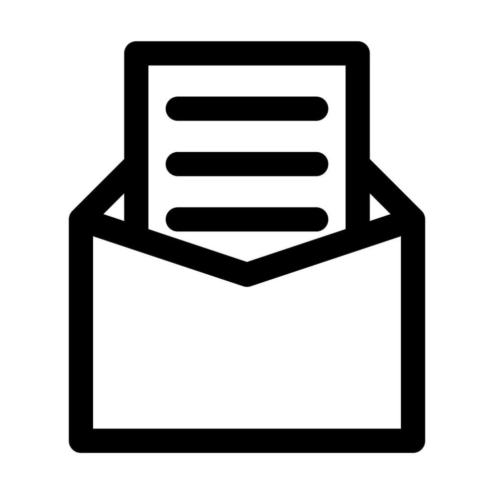 invitation icon in line style. illustration vector