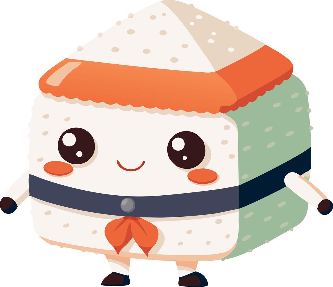 A cartoon character is wearing a chef's hat and apron and holding a cake vector