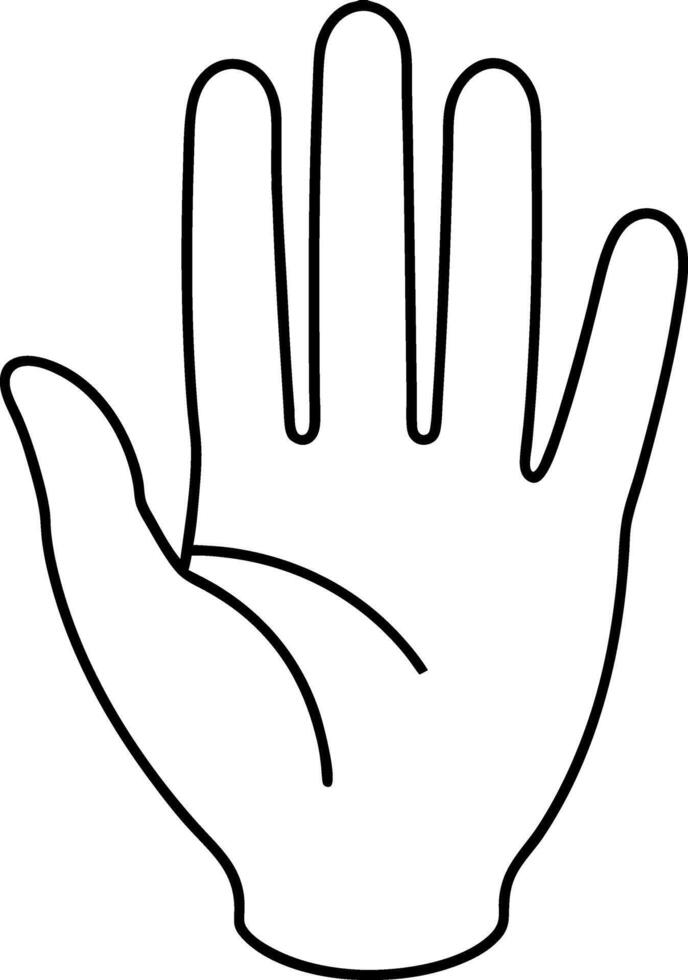 A hand with a white background vector