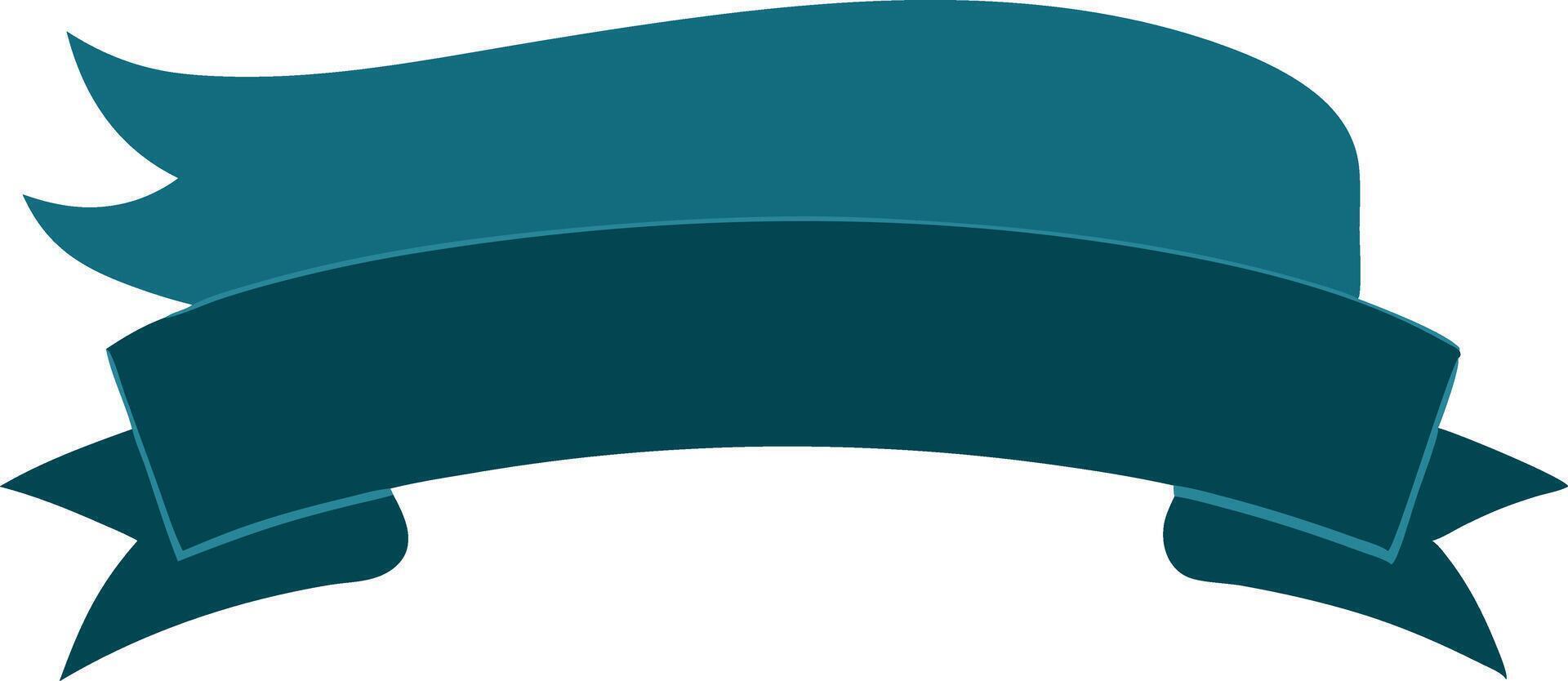 A blue ribbon with a white background vector