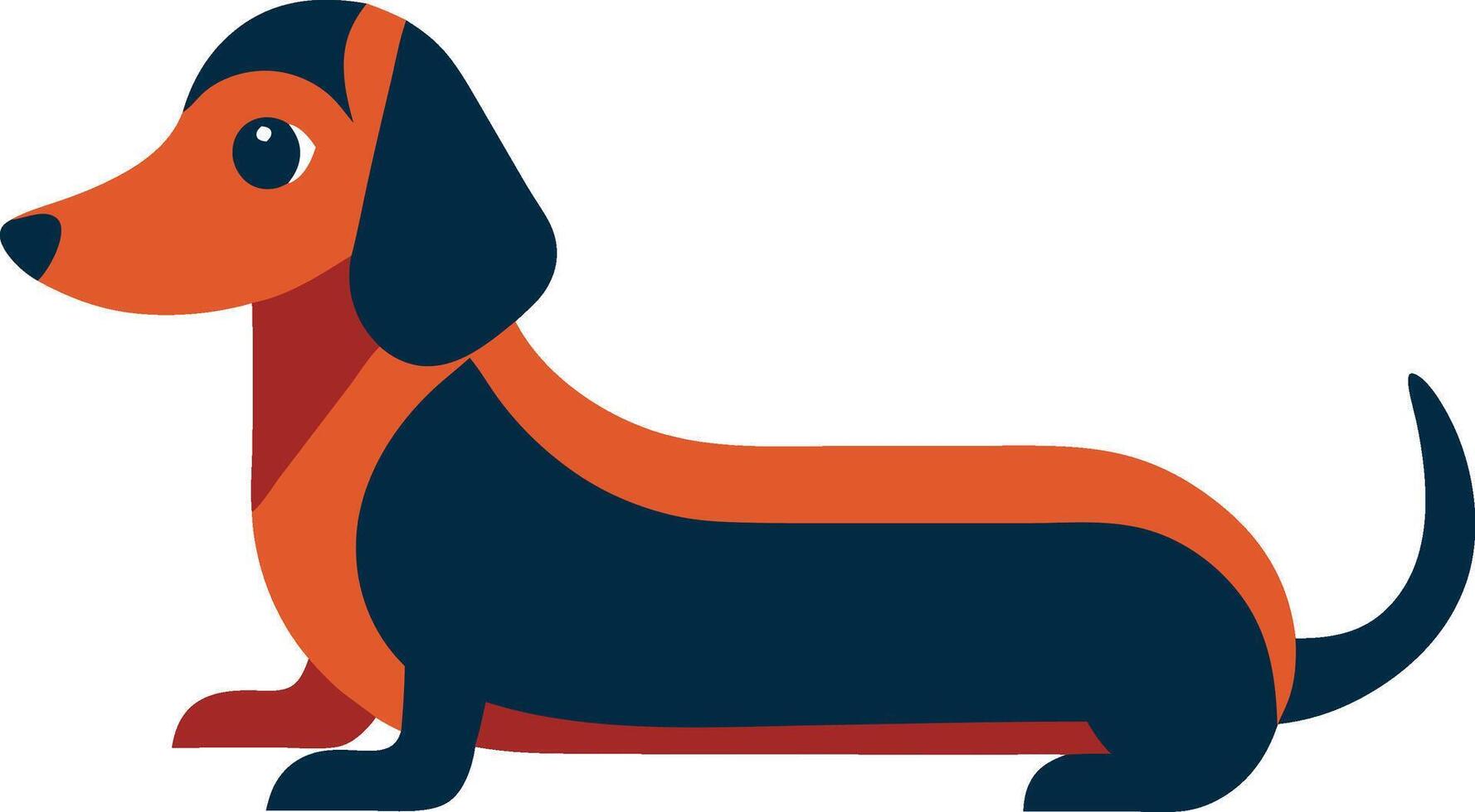 A cartoon dog is laying down on a white background vector