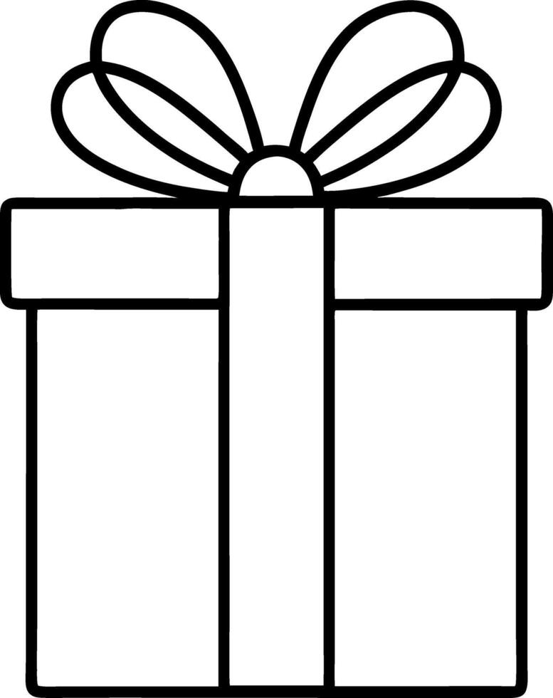 A gift box with a bow on top vector