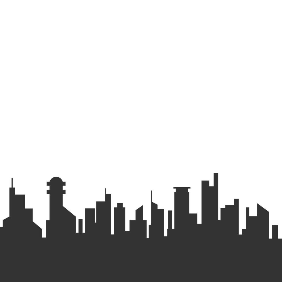 Silhouette Of City Building vector