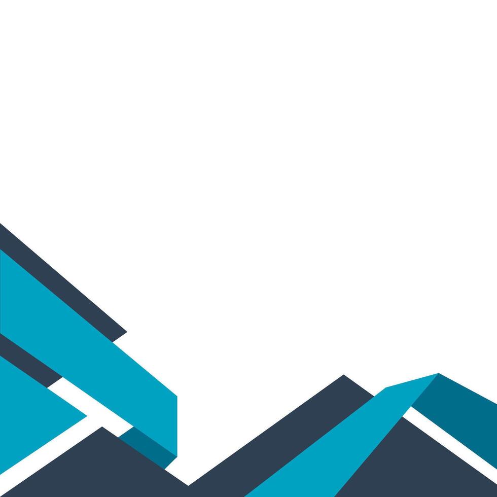 Fold Geometric Border Decoration vector