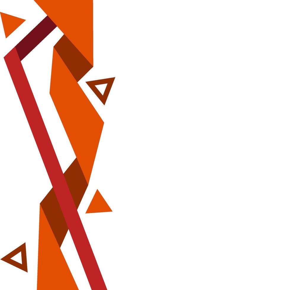 Fold Geometric Border Decoration vector