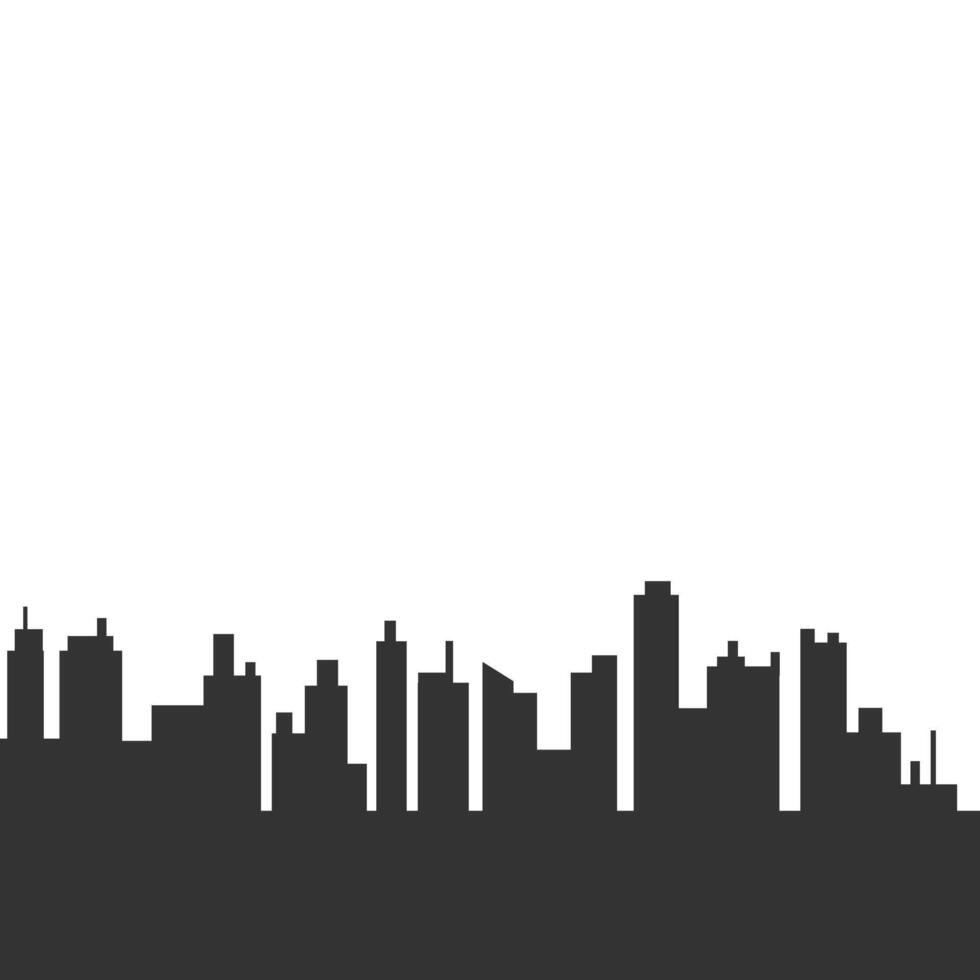 Silhouette Of City Building vector