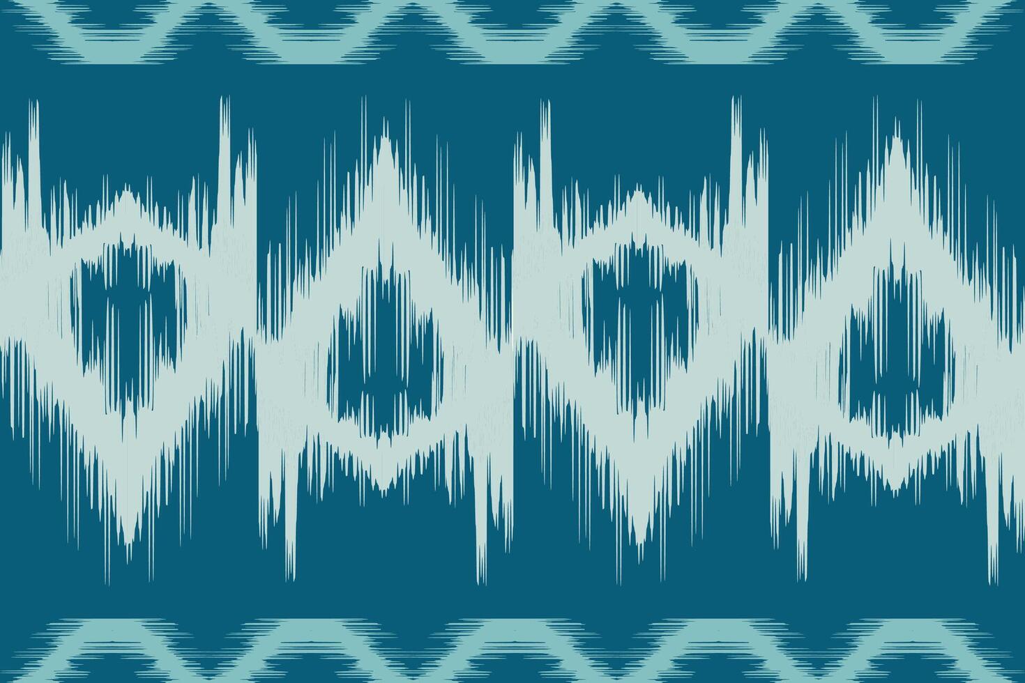fabric ikat seamless pattern geometric ethnic traditional embroidery style.Design for background,carpet,mat,sarong,clothing, illustration. vector