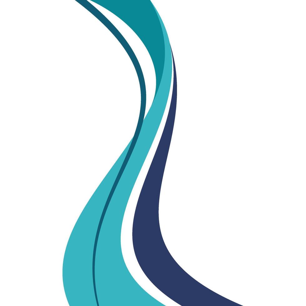 Modern Curved Border vector